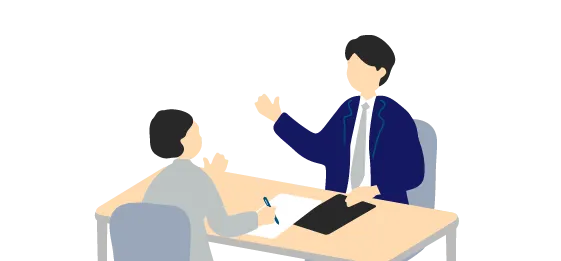 提携税理士は面談により厳選のイラスト